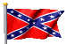 Confederate Battle Flag Waving in the Wind